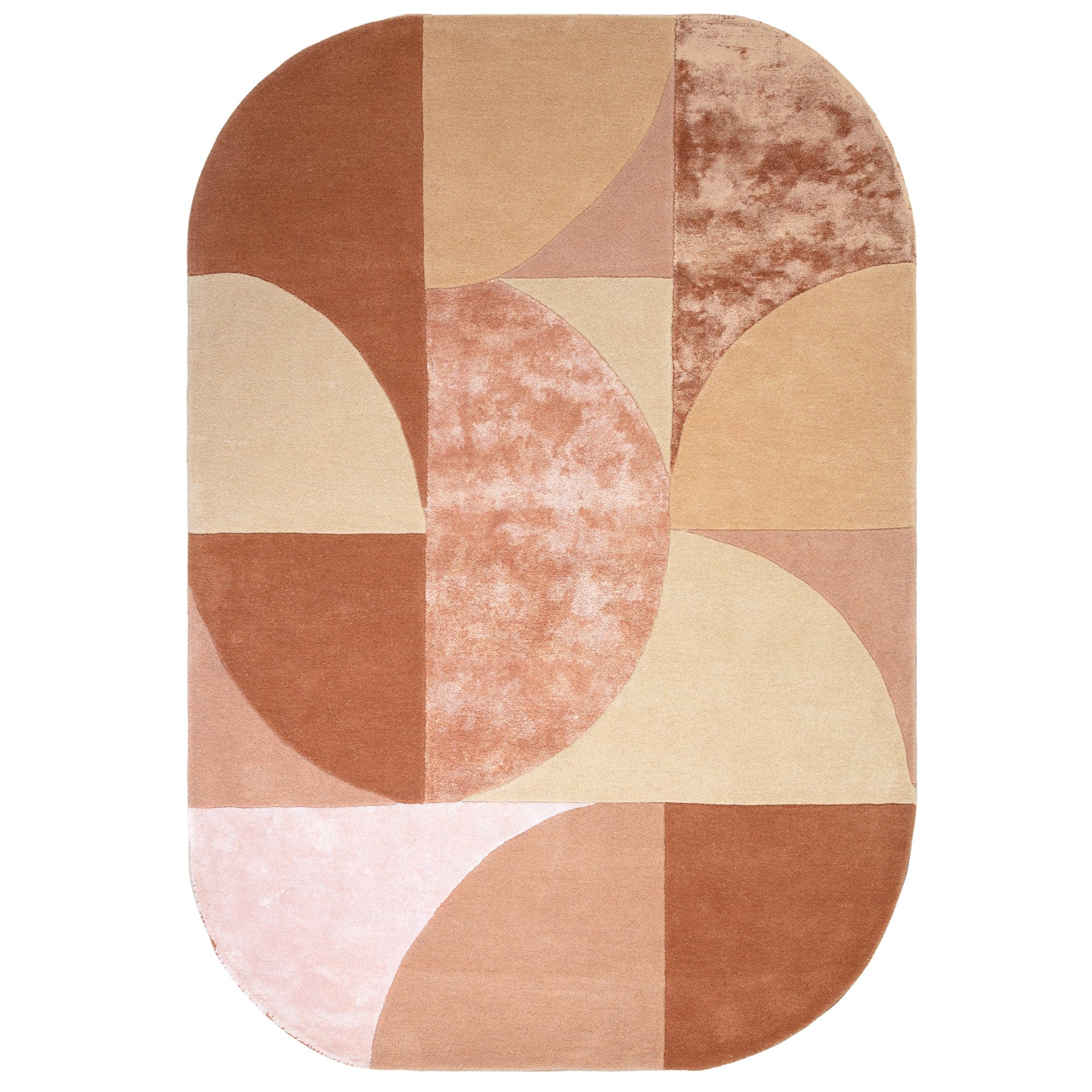 Atmacha Home And Living Rug Matrix Oval Earth Rug MAX78