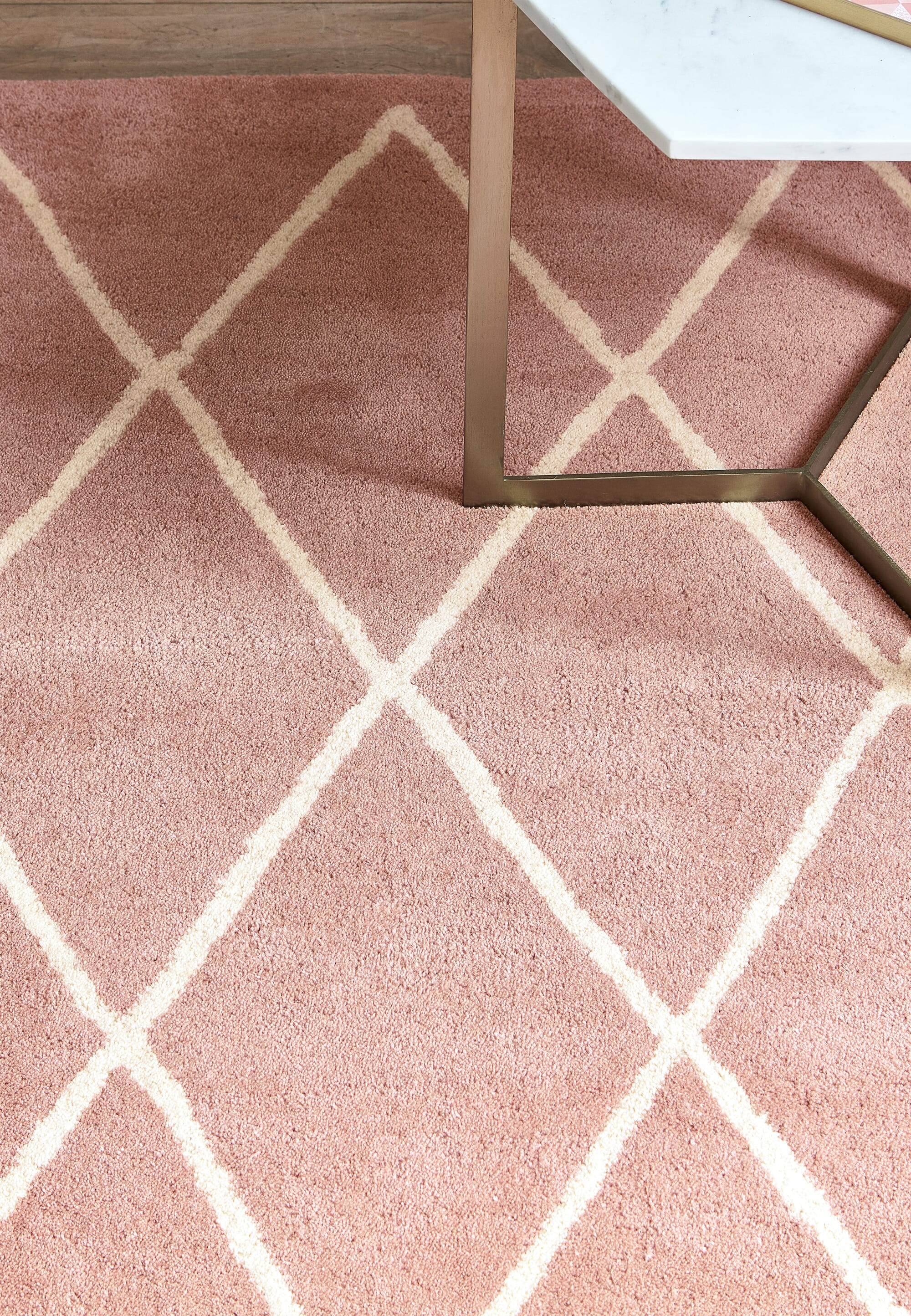 Home Lloyd -  Rug Albany Diamond Pink Modern Rug