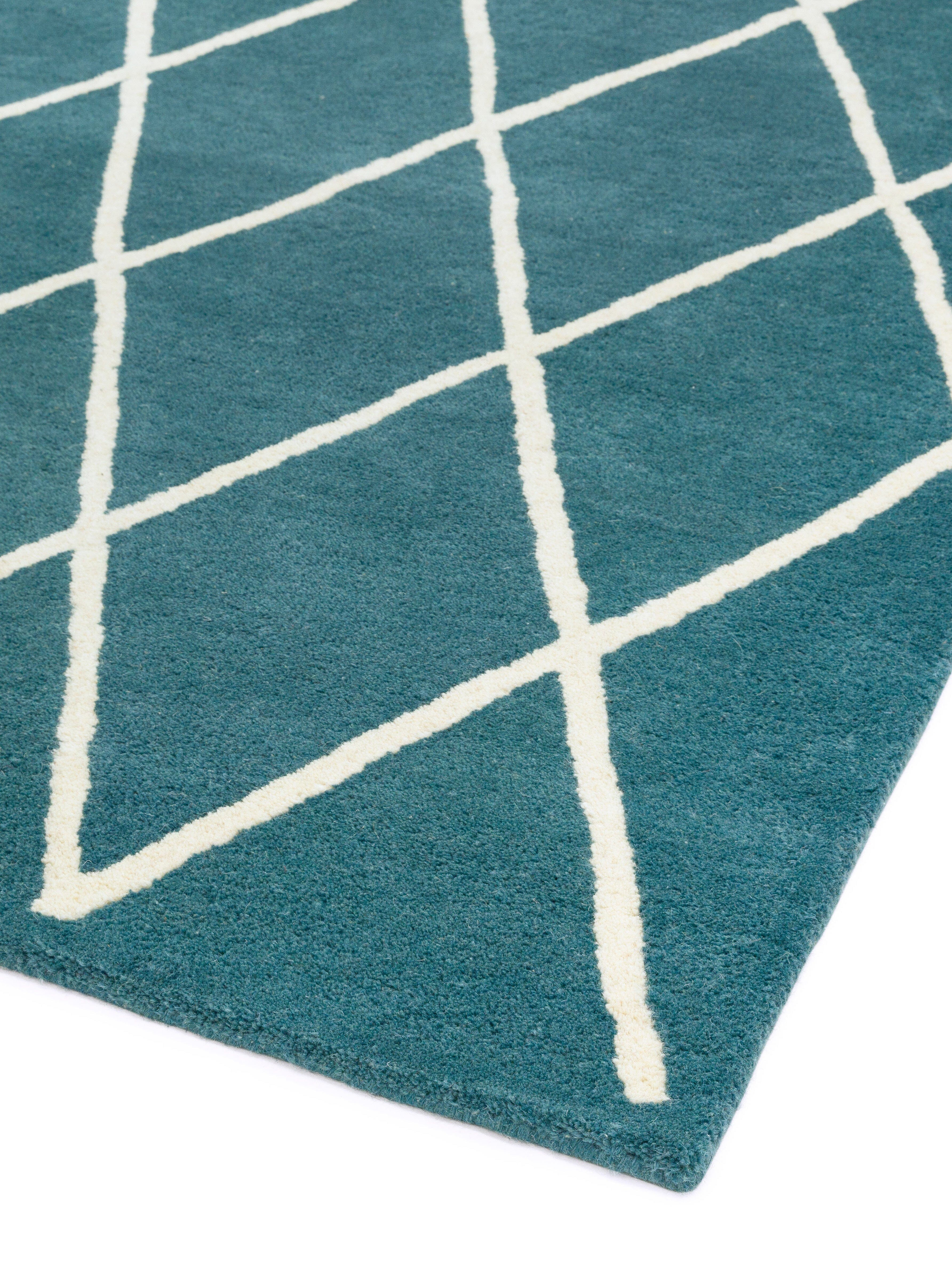 Home Lloyd -  Rug Albany Diamond Teal Modern Rug