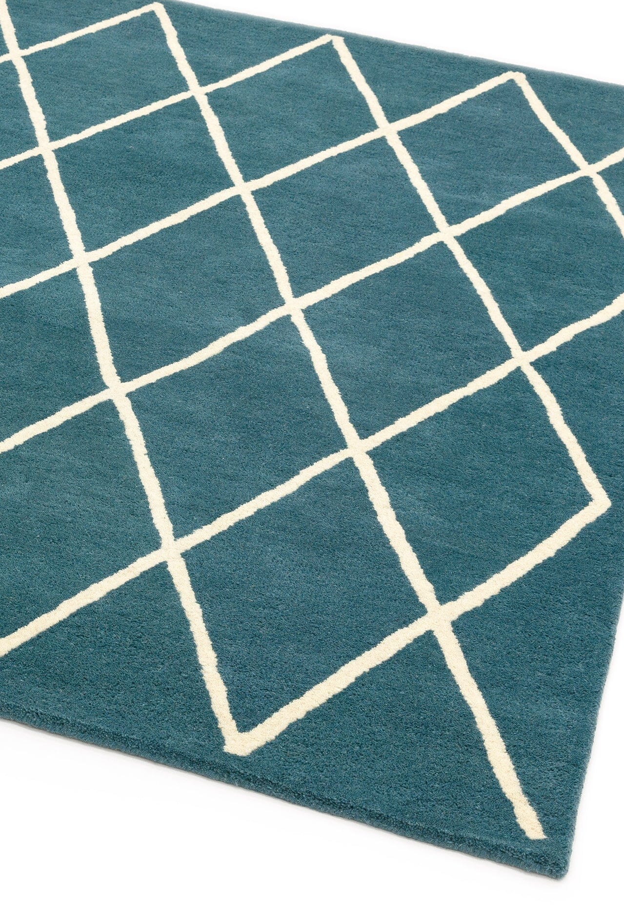 Home Lloyd -  Rug Albany Diamond Teal Modern Rug