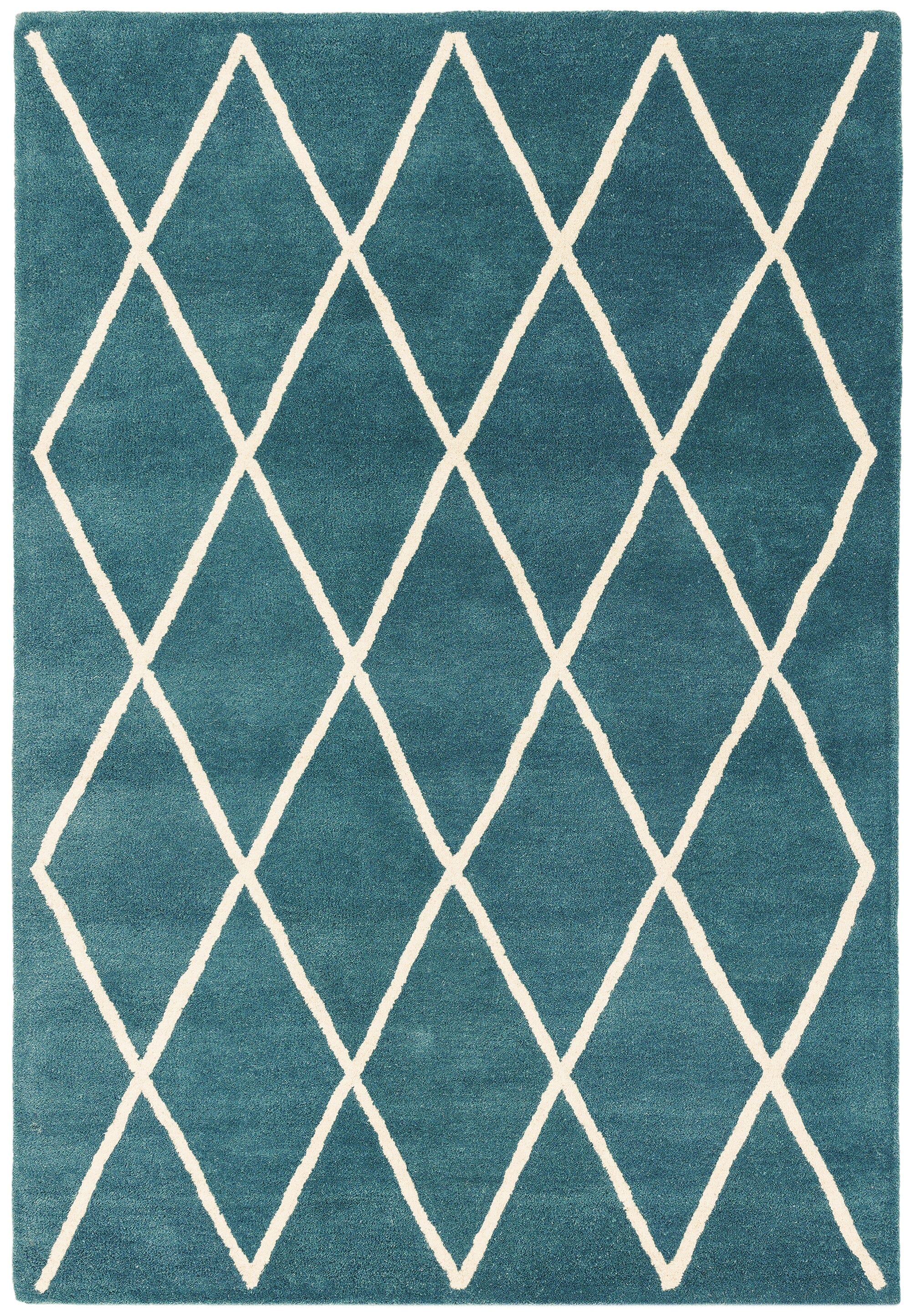 Home Lloyd -  Rug Albany Diamond Teal Modern Rug