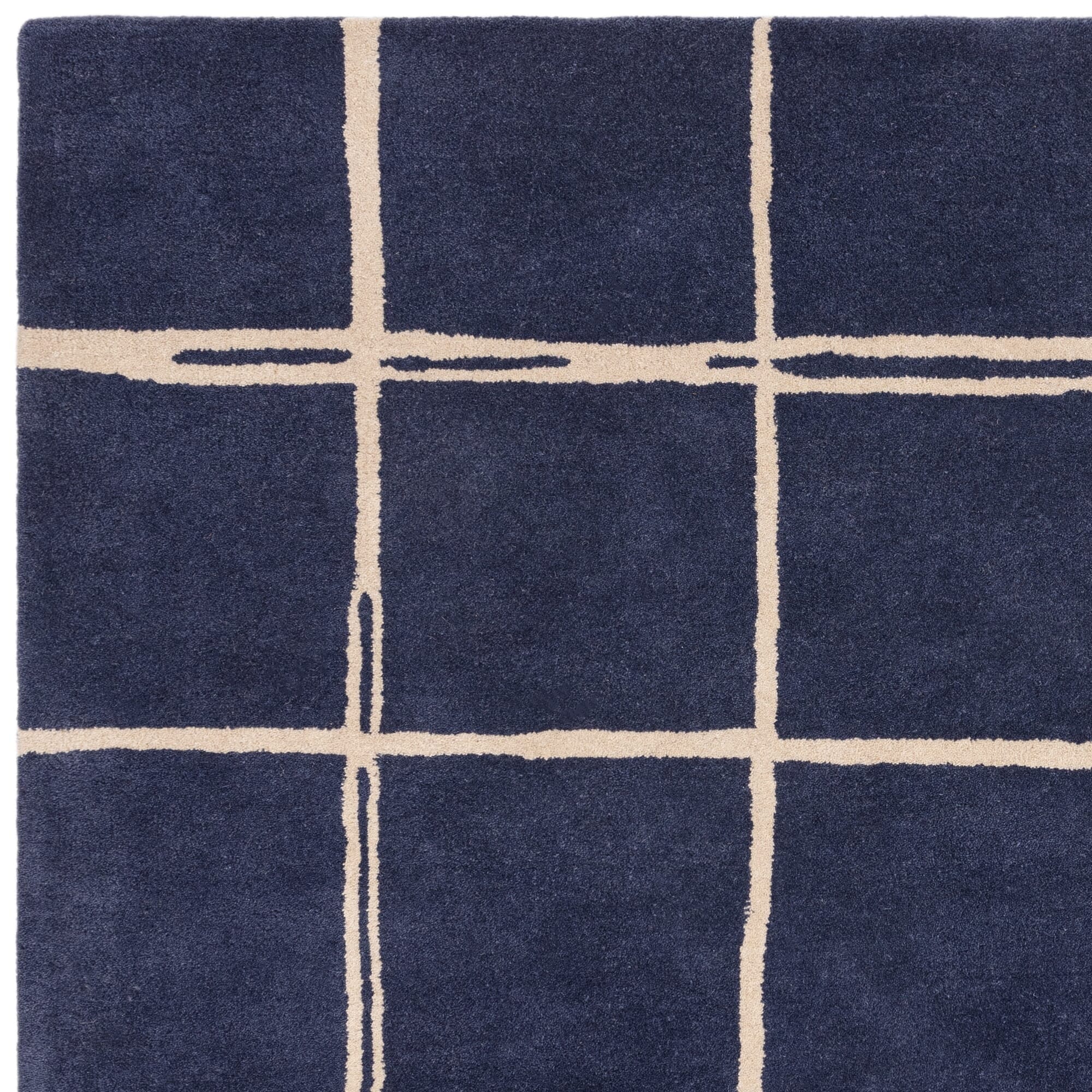 Home Lloyd -  Rug Albany Grid Marine Rug Modern Rug