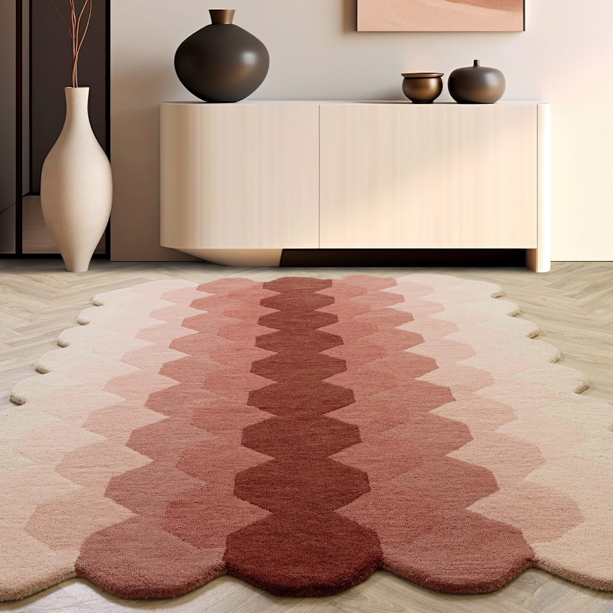 Home Lloyd -  Rug Hive Pink Modern Rug