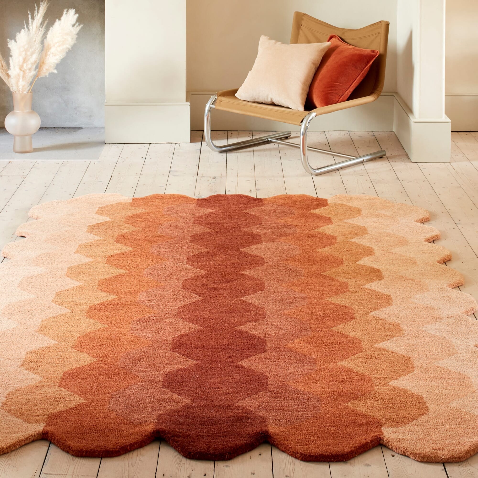 Home Lloyd -  Rug Hive Rust Modern Rug